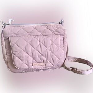 VERA BRADLEY Mini Carson Mauve Quilted Crossbody Shoulder Adjustable Camera Bag